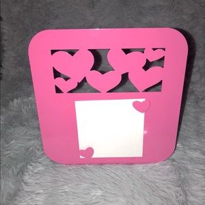 Magnetic Picture Frame with Heart Cutout 2 Magnets